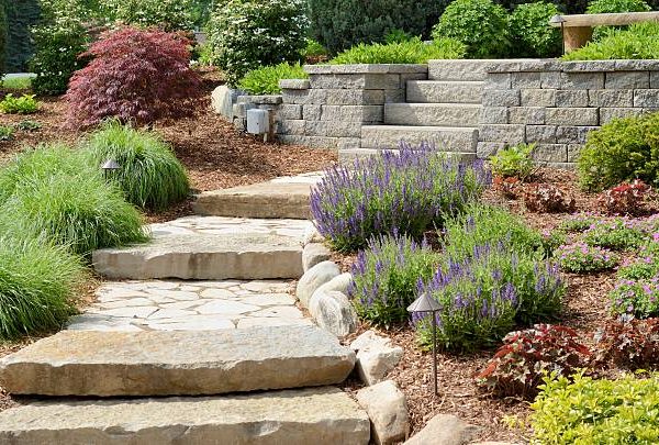backyard landscaping ideas with fire pit
